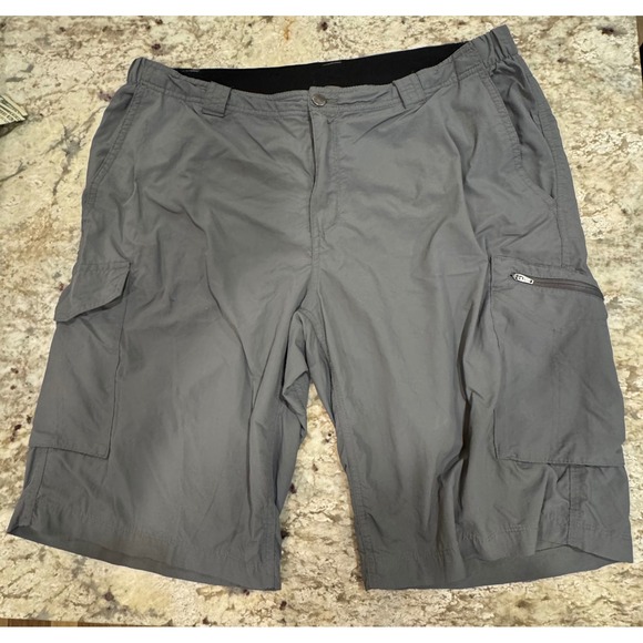 Columbia Other - Columbia Silver Ridge Mens Grey Nylon Hiking Cargo Shorts Size 38 Regular Fit